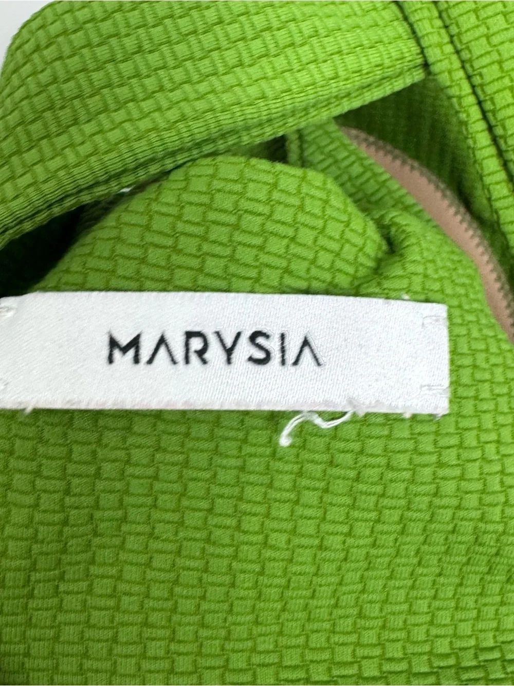 MARYSIA | Green Halter & High-Waist Ribbed Scallop Hem Shorts SET Women’s Size L